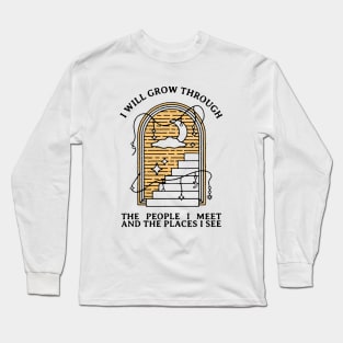 I will grow through (yellow) Long Sleeve T-Shirt